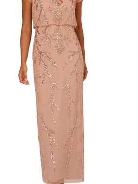 JS Collections Beaded Mermaid Gown